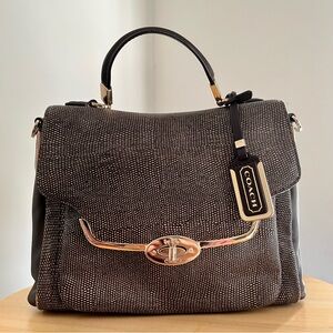 Coach 2013 Madison Sadie Flap in Glitter Lizard-Embosed